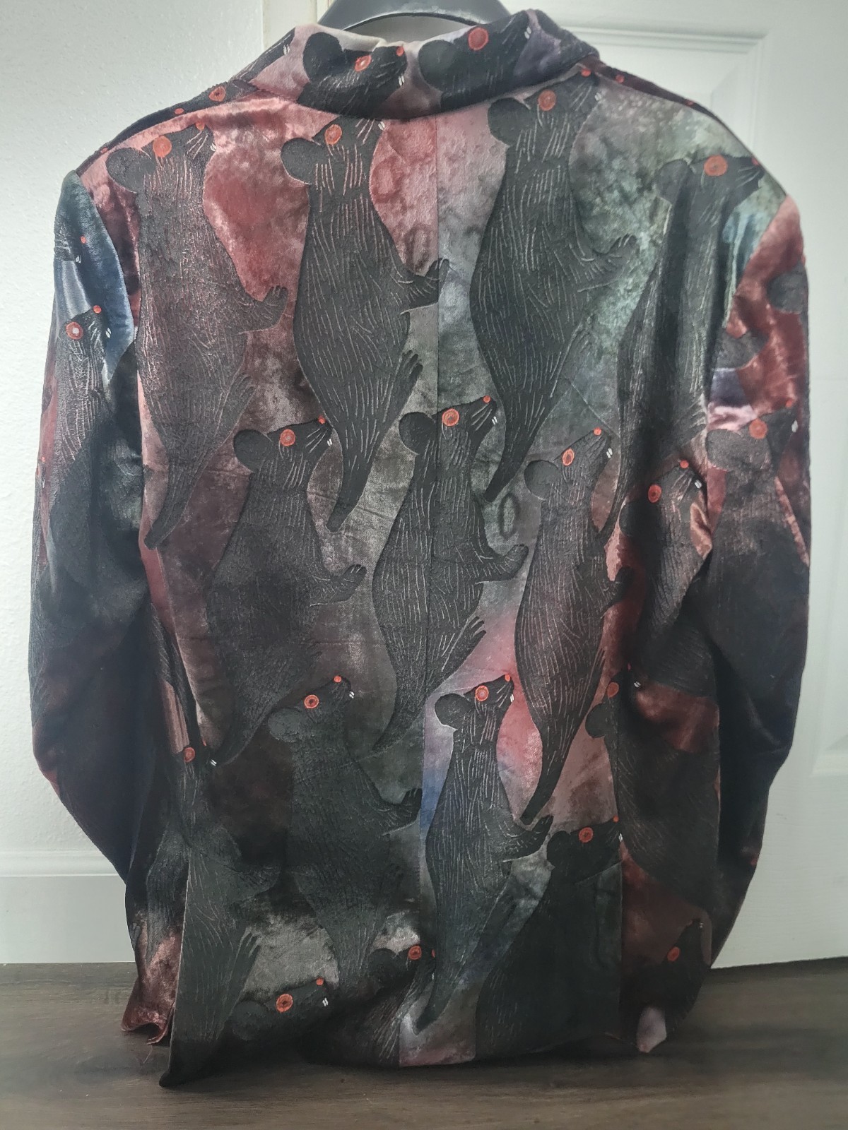 Fiorella Mancini Hand Painted Rat Art Coat, Blazer – Italian Designer