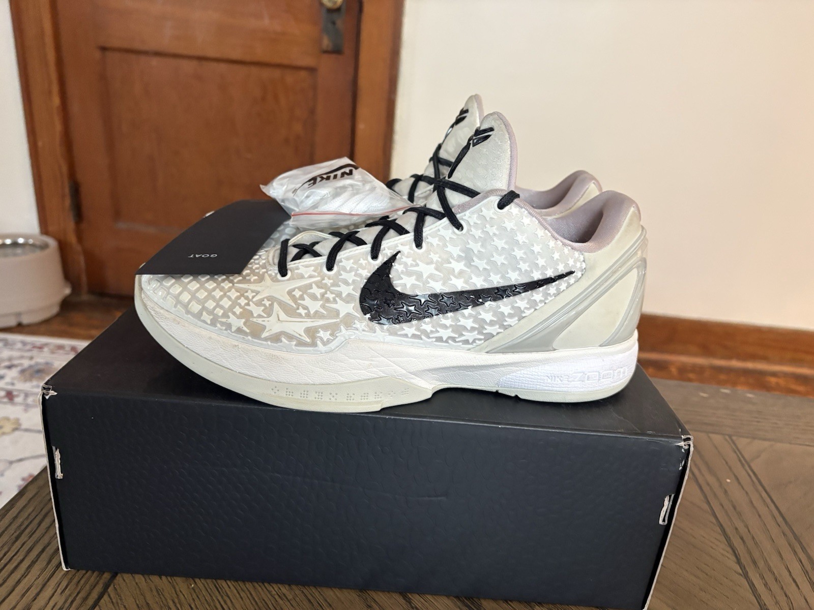 Nike Zoom Kobe 6 Protro All-Star Sail/Black Low Top Basketball FQ3546-100