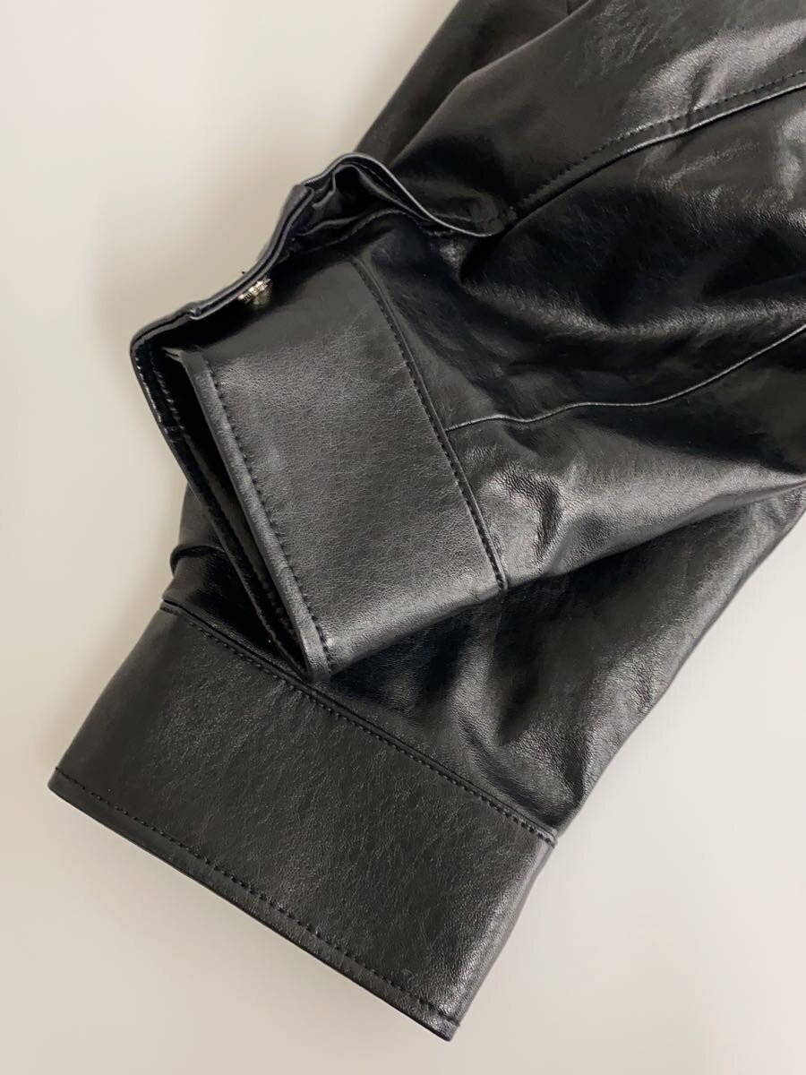 Miesrohe Steel Collar Coverall/Leather Jacket/0/Polyester/Blk/Mwfj2540