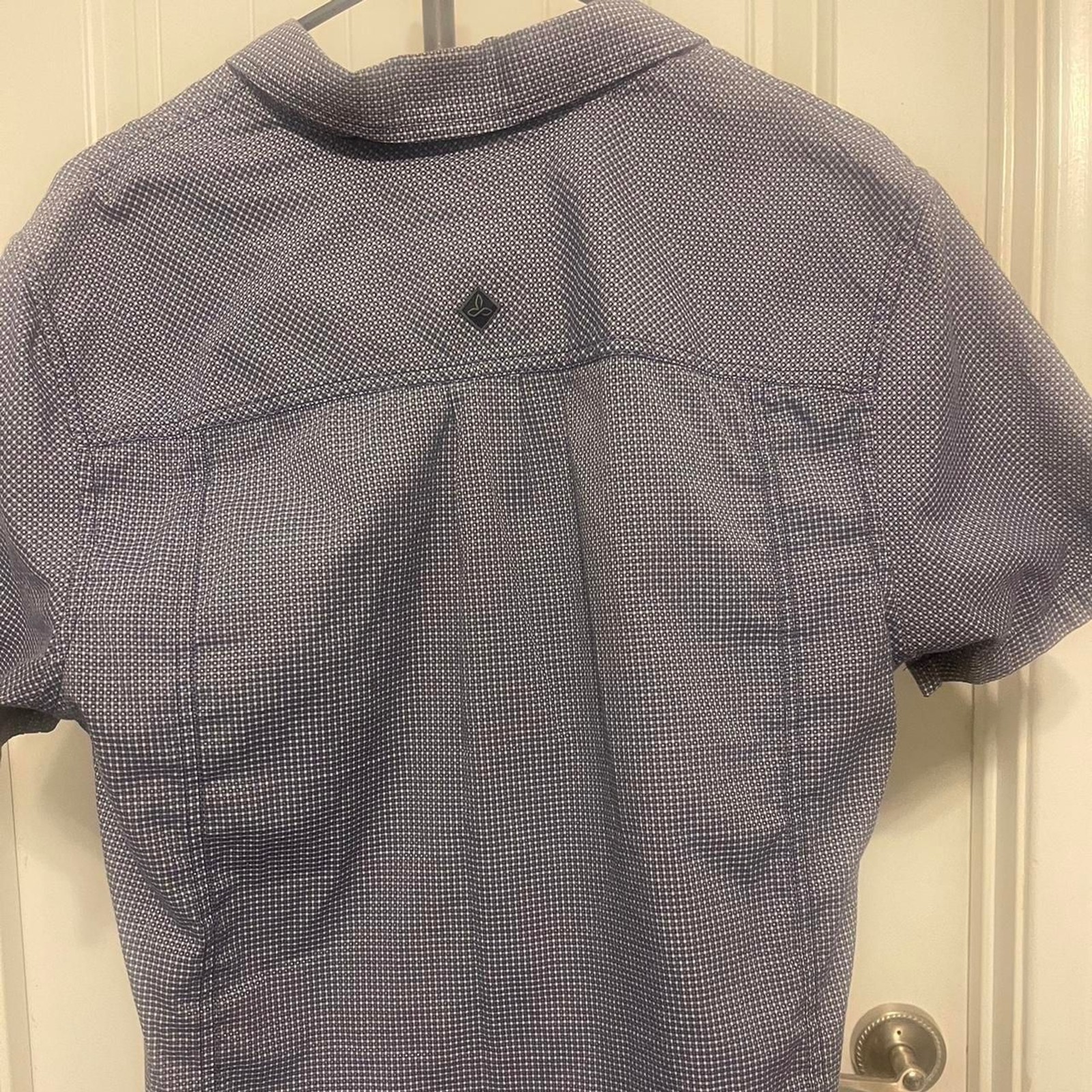 Prana Men’s Grey and Navy Shirt