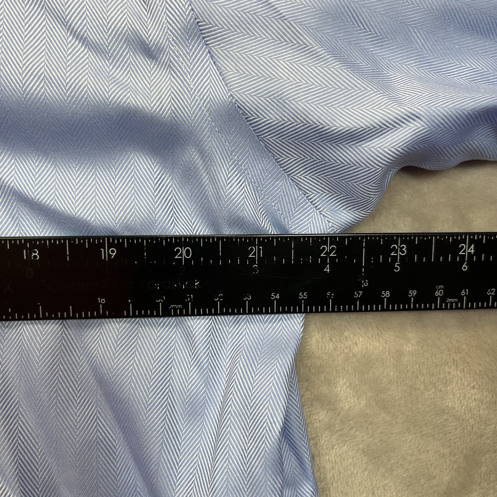 Jos. A. Bank Reserve Dress Shirt Mens 16 33 Blue Herringbone Egyptian Cotton NEW