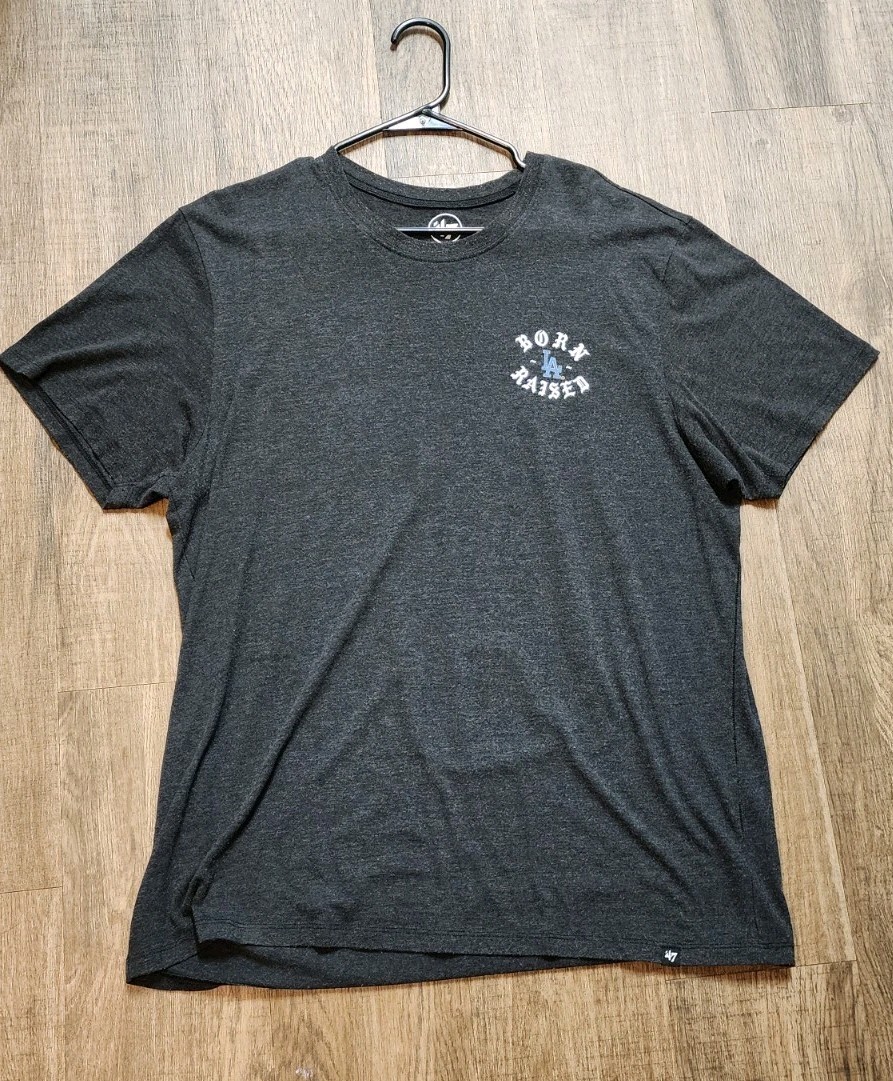 Born X Raised LA Dodgers Brand 47 Grey T Shirt XL
