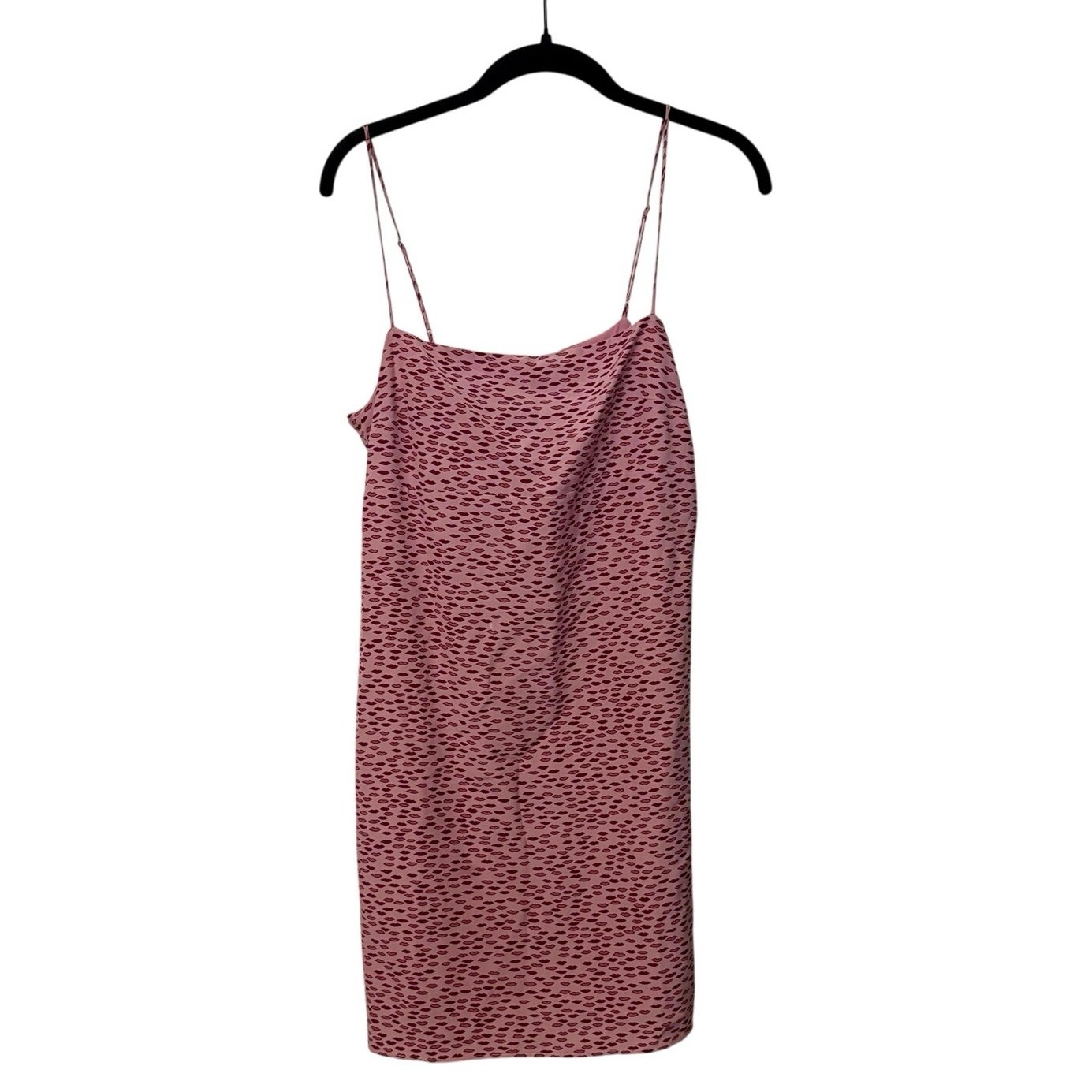 Reformation Pink Red Zephyra Lip Mini Dress Size 8