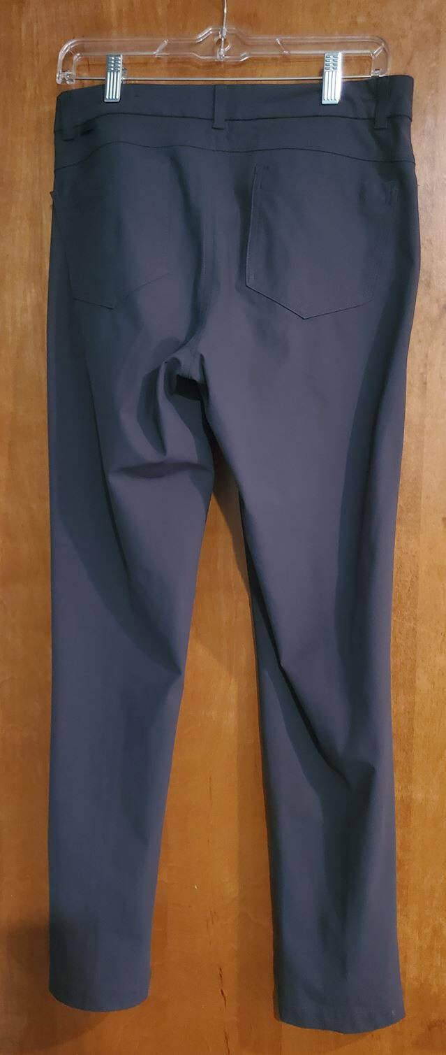VRST 30X32 Mens Graphic Charcoal Commuter 2-Way Stretch 5-Pocket Slim Fit Pants