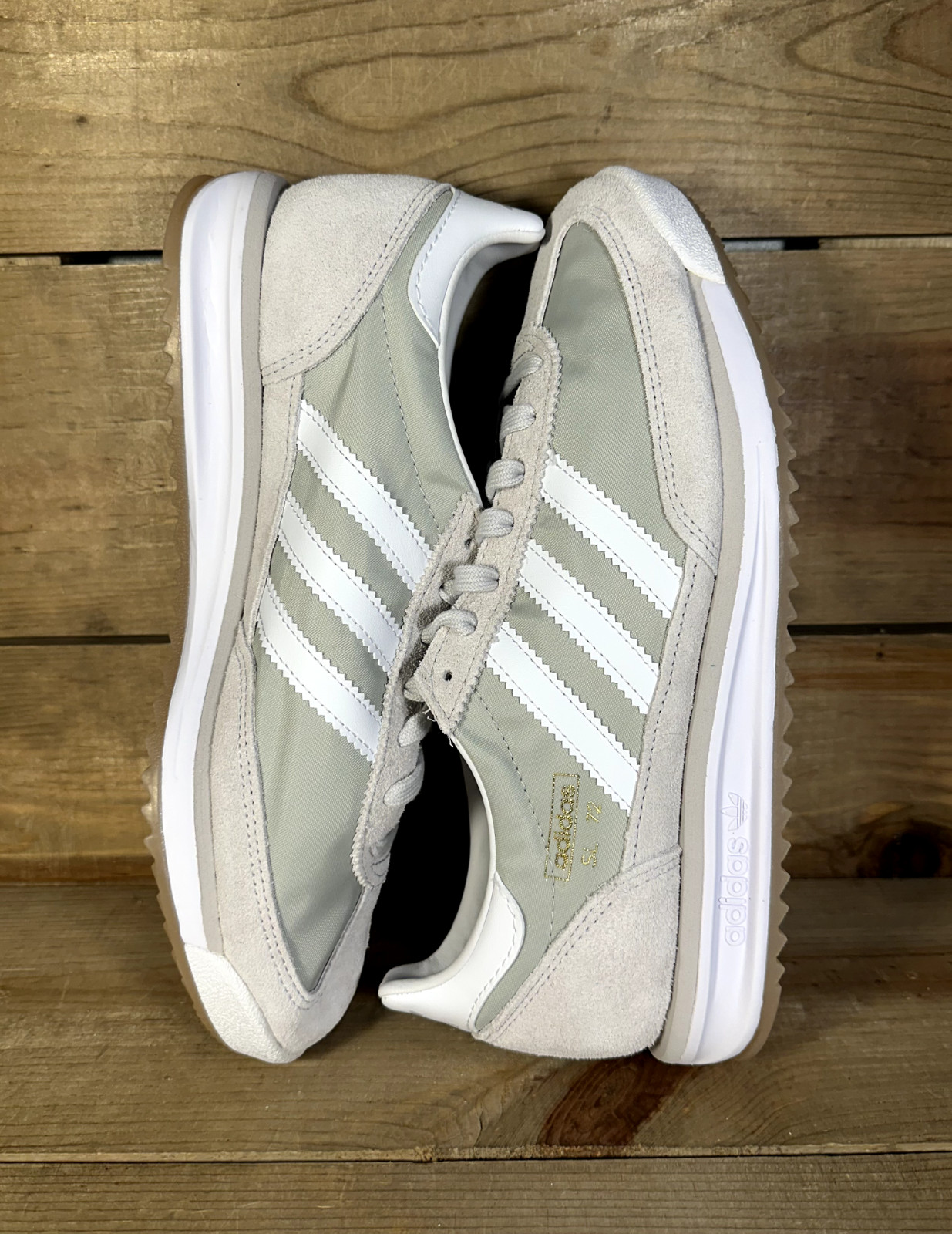 NEW Mens Adidas SL 72 Grey Low Top Lace Up Comfort Running Casual Shoes JI1281