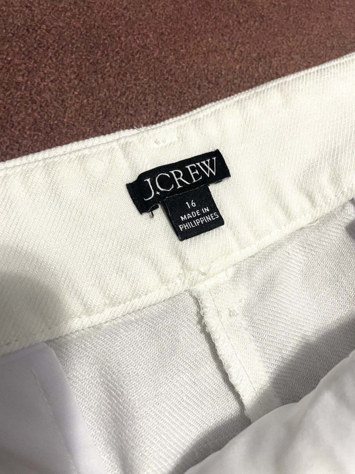 J. Crew 4” Harbor Linen Blend White Shorts Size 16 Summer Casual Travel Beach