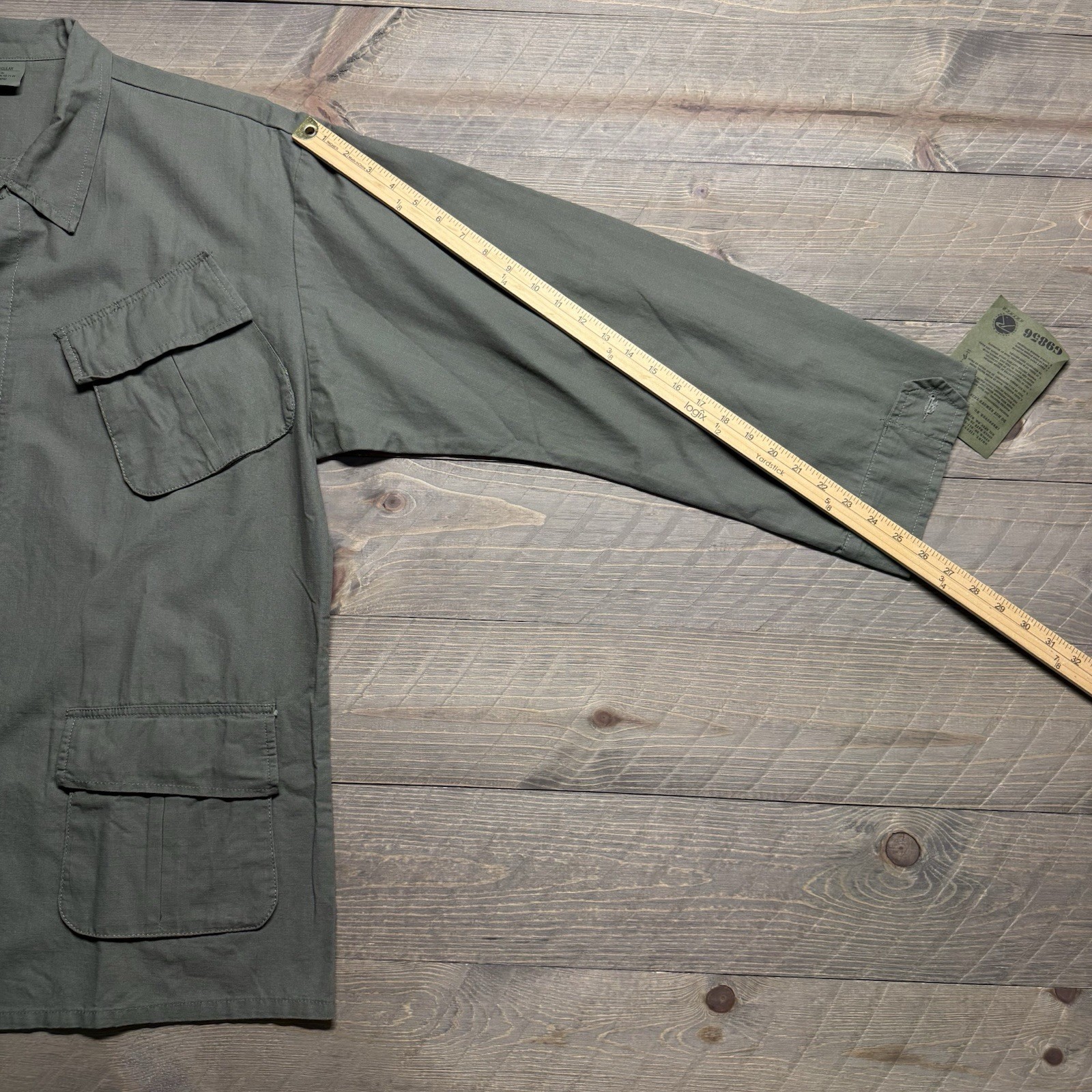 NWT Rothco Vietnam Fatigue Ripstop BDU Shirt Mens XL Olive Drab Slant Pockets