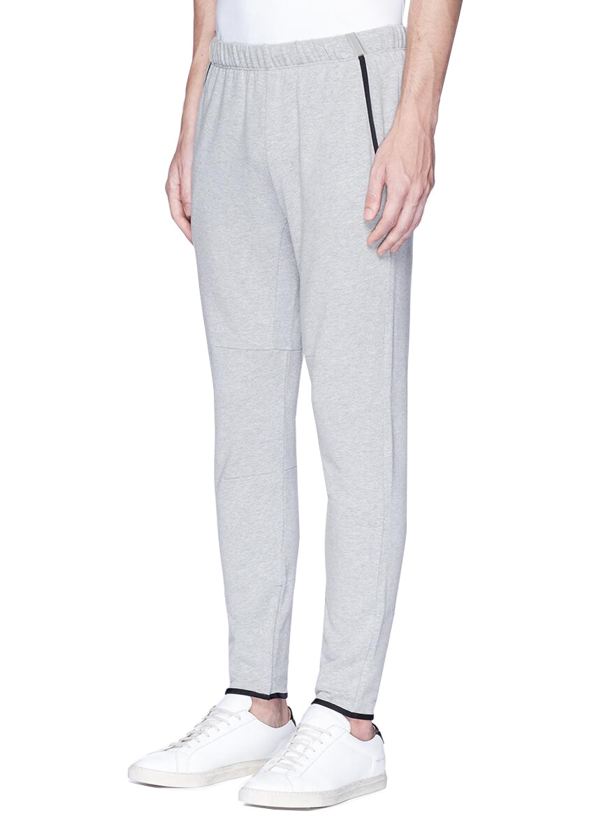 Theory Men’s Light Heather Grey Shiller C Jogger Sweatpants, M Medium 5781-9