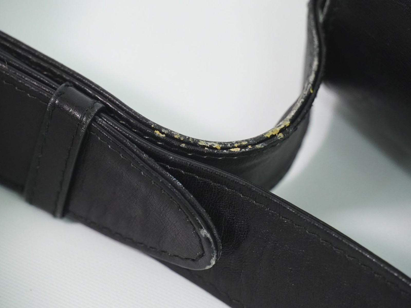 CELINE Horse Carriage Hardware Leather Shoulder Bag Black Gold