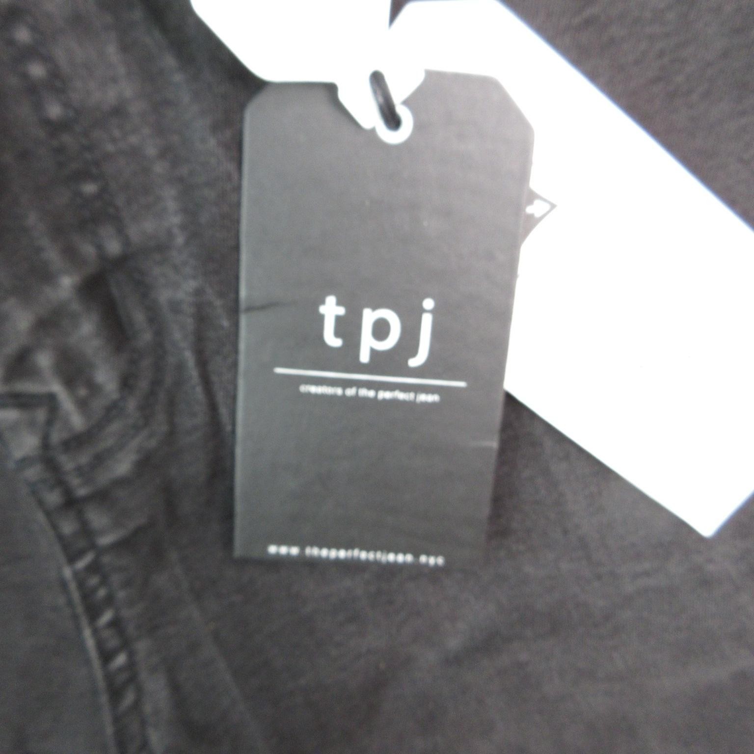 Tpj Jeans Mens 38×33 Black Athletic Straight Charcoal Wash Denim Stretch Comfort
