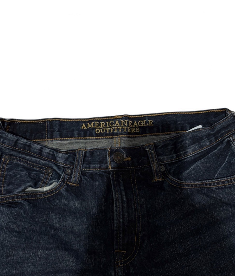 American Eagle Outfitters Men Jeans 32×34 Dark Wash Straight Leg Demin Pants