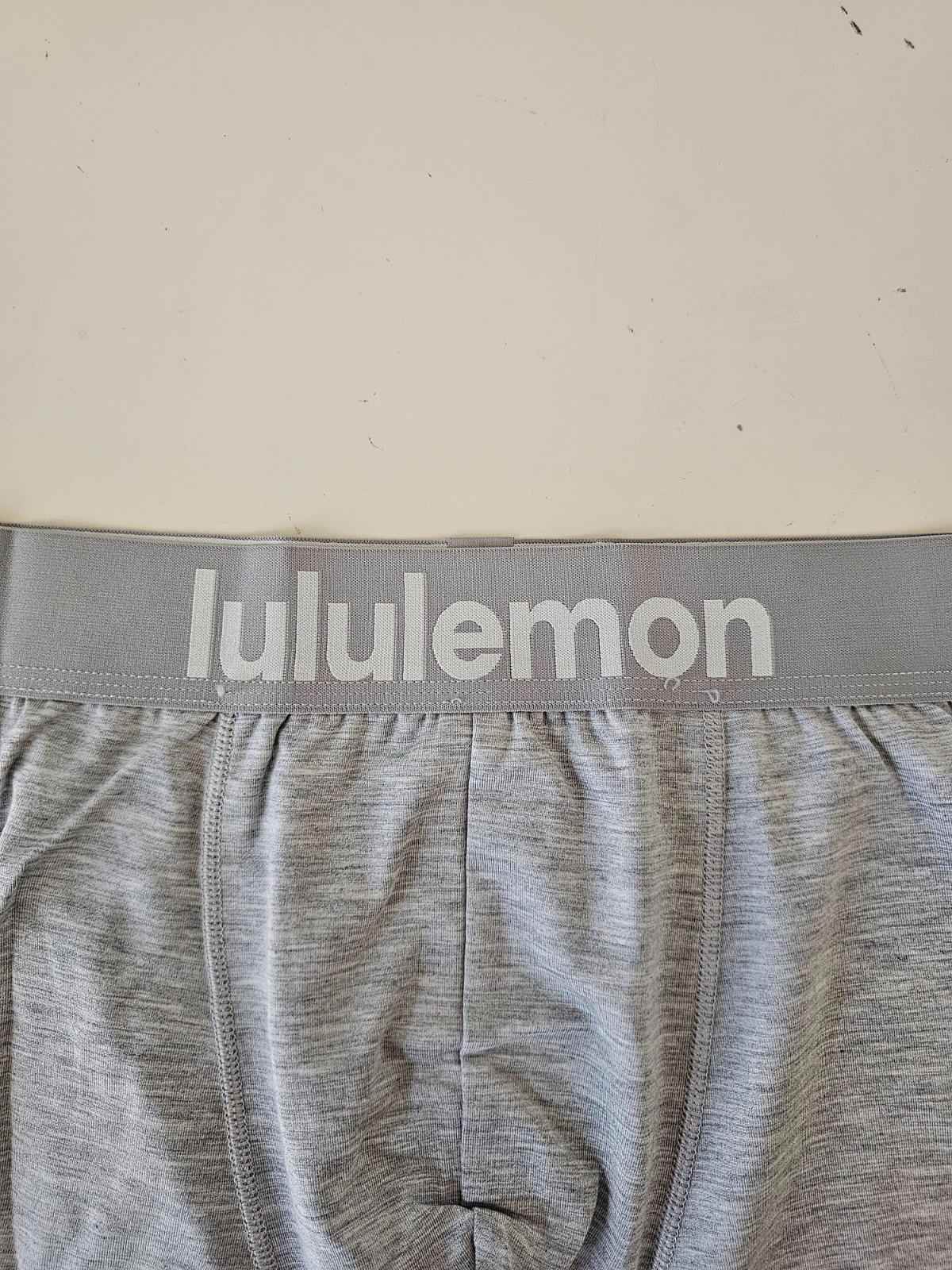 NIB LULULEMON Blue Grey Navy Ivory Always In Motion Boxer Brief 5″ Medium 5-Pack