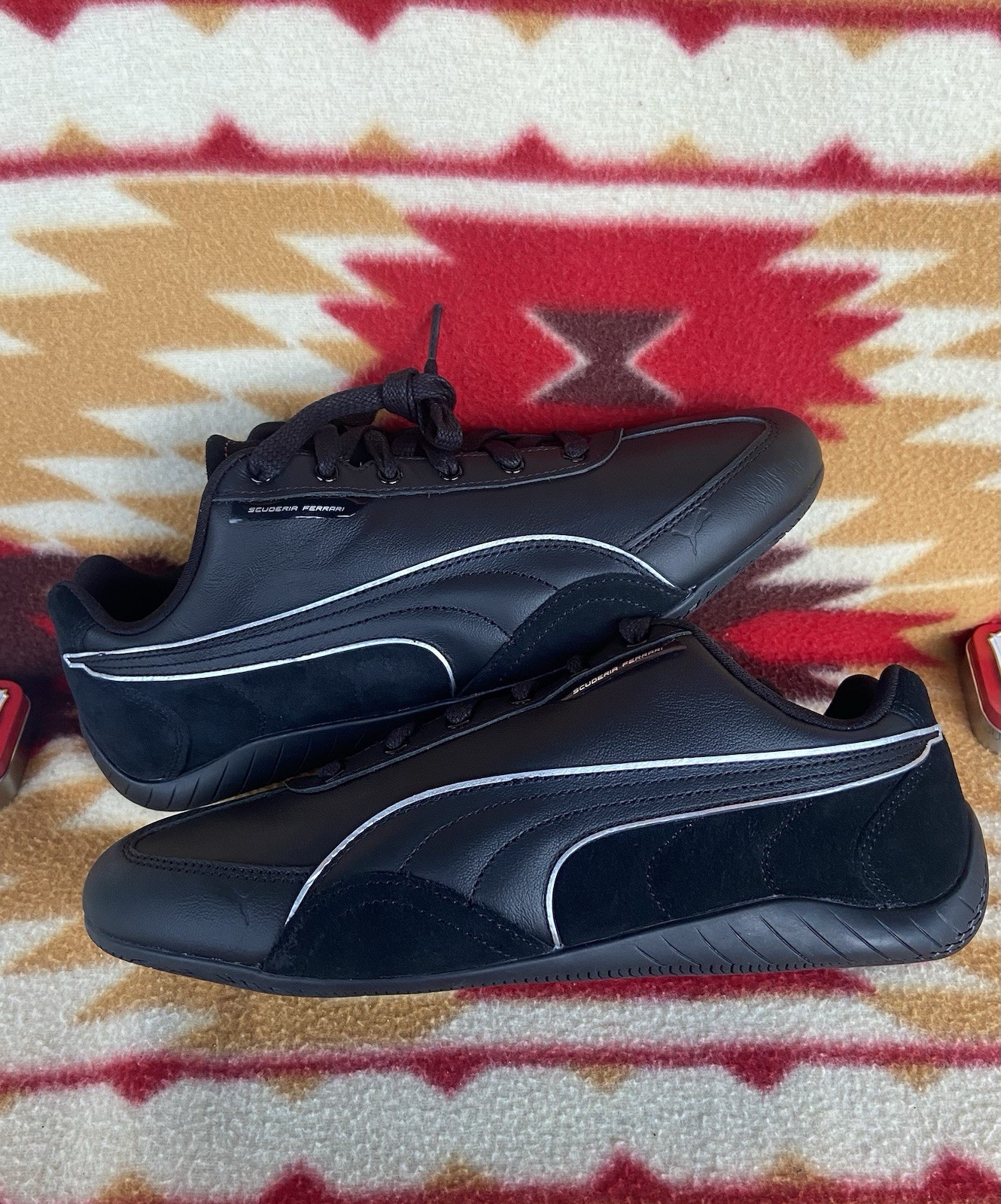 PUMA Scuderia Ferrari Hp Speedcat Mens 10 Black-Rosso Corsa 308905-01 New No Box