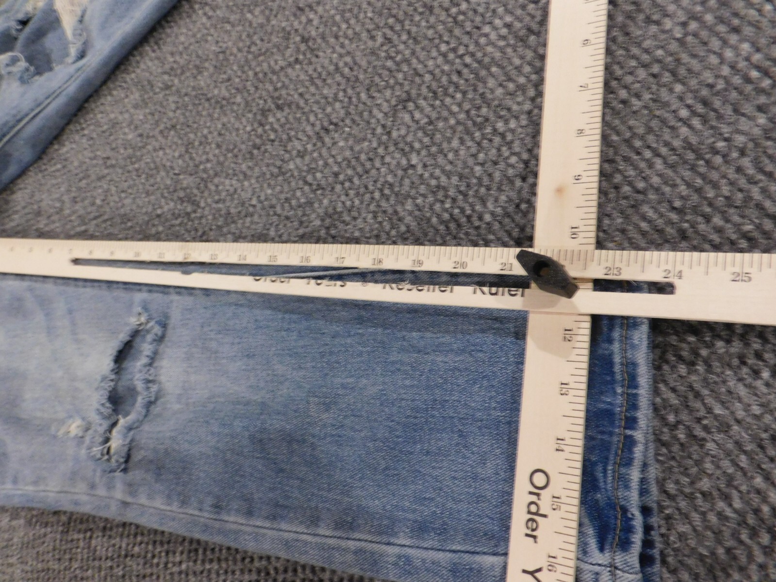 Pacsun Jeans Womens 23 blue mom denim distressed straight
