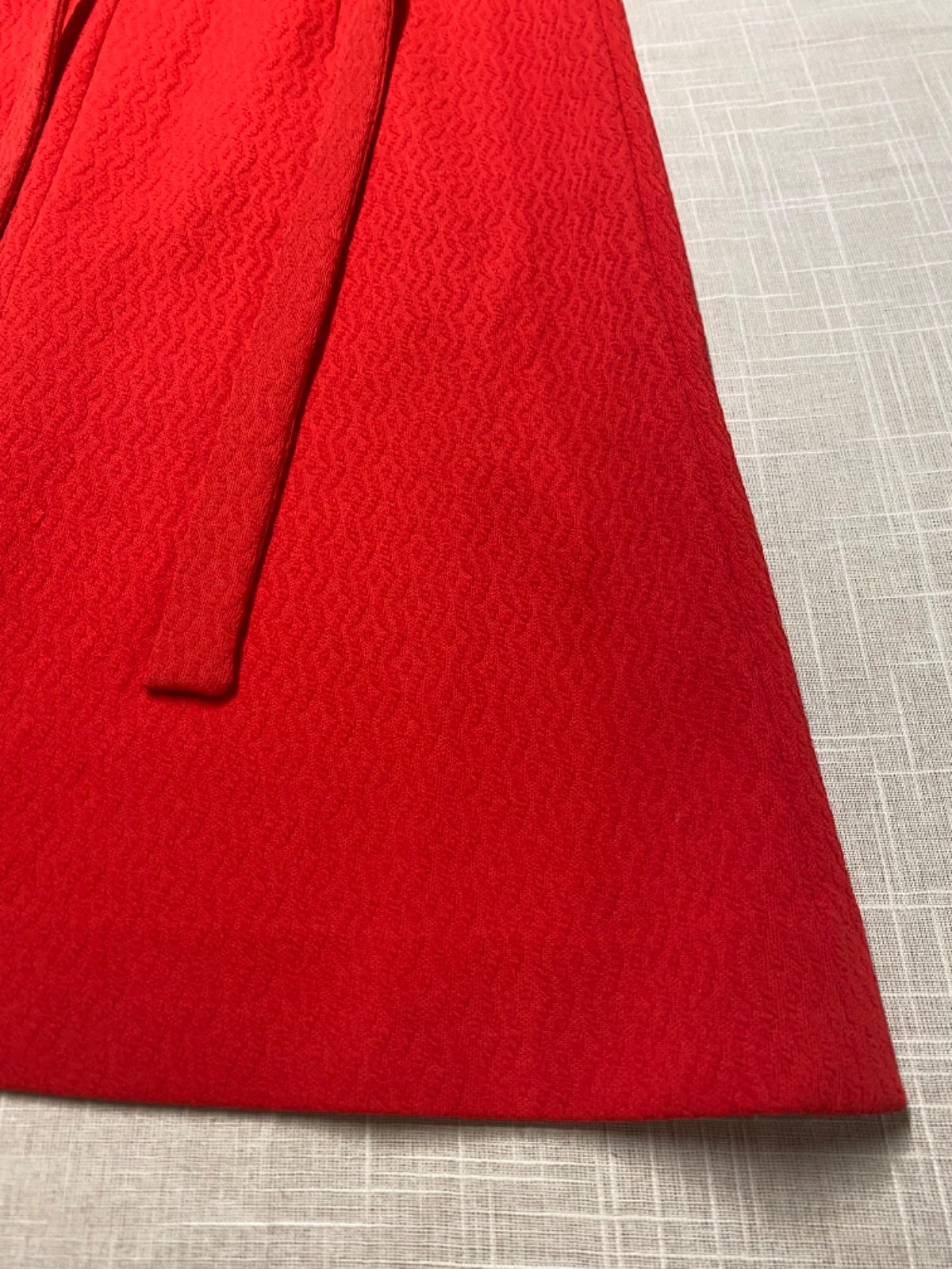 Vintage Dress 1960 Mod Go Go Burnt Orange Red Belted Retro Shift Dress