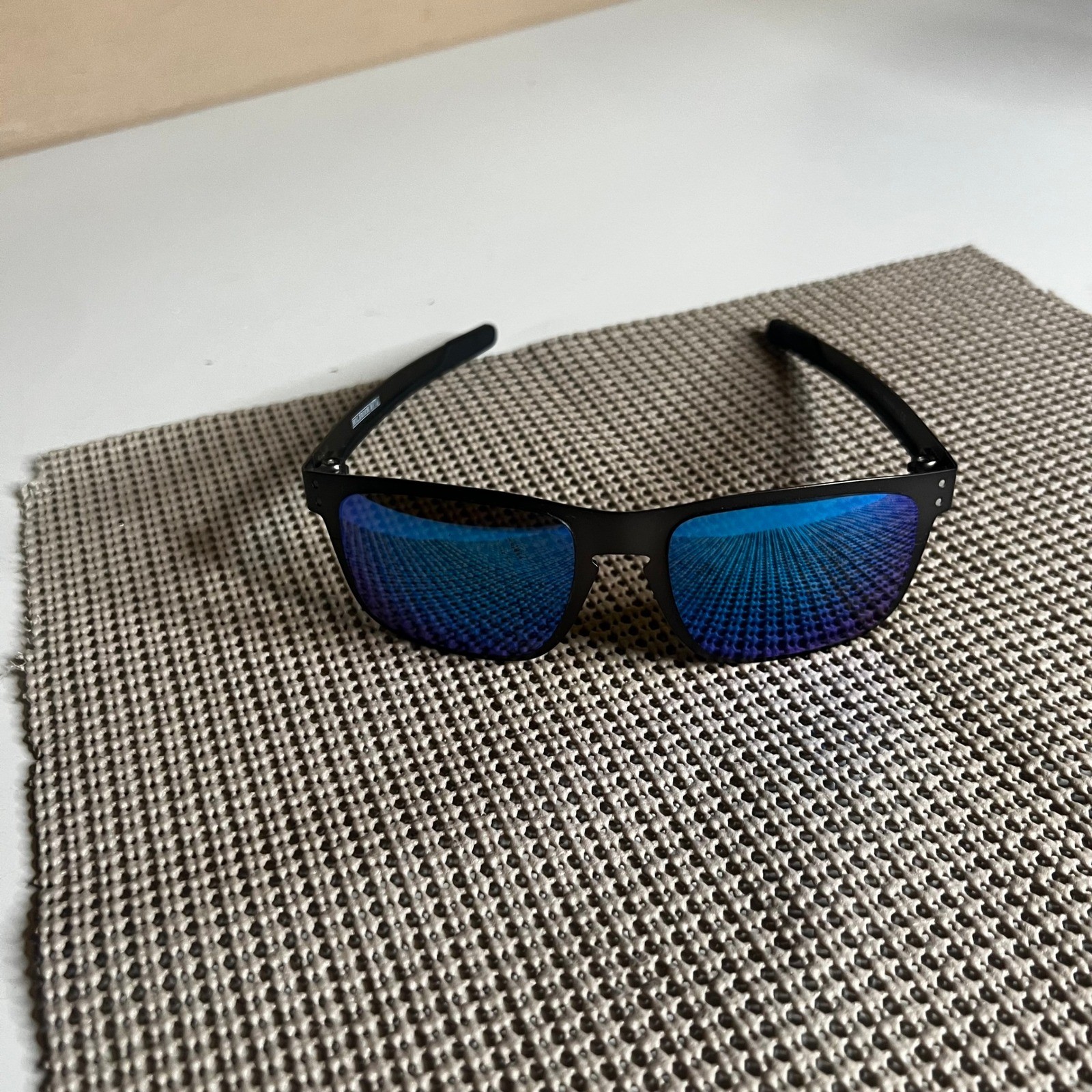 Oakley Holbrook Metal Sunglasses Matte Gunmetal Blue Prizm OO4123-0755 Polarized