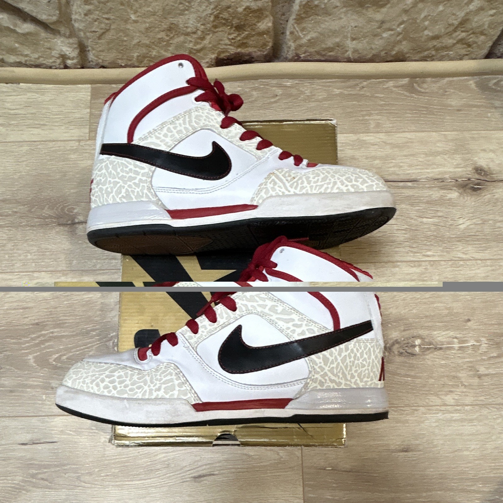 Nike SB Zoom Air Paul Rodriguez 2 Mid Top Leather White/Varsity Red 325022-161