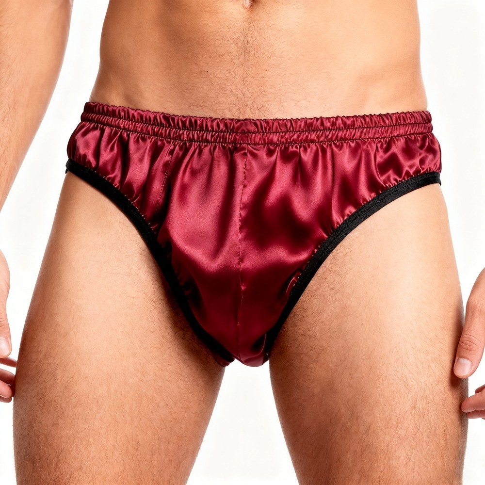3 Pack Men’s 100% Silk Briefs – Comfort Daily Wear Underwear Sizes S-4XL