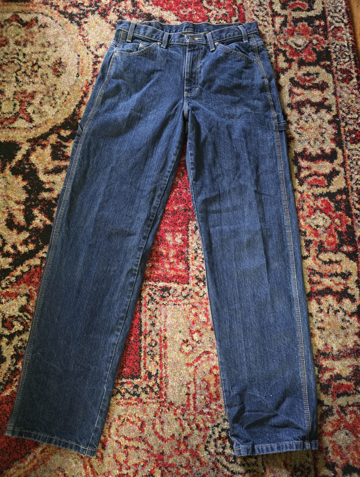 Dickies Carpenter Men’s Blue Dark Wash Denim Jean 5-Pocket 32×33