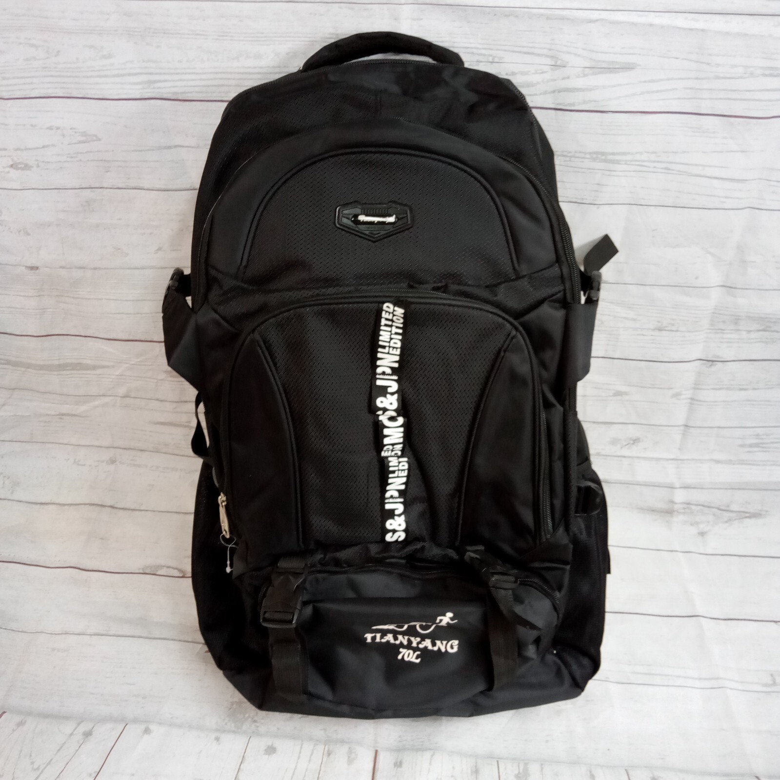 Tianyang 70L Backpack Travel Bag Black Color