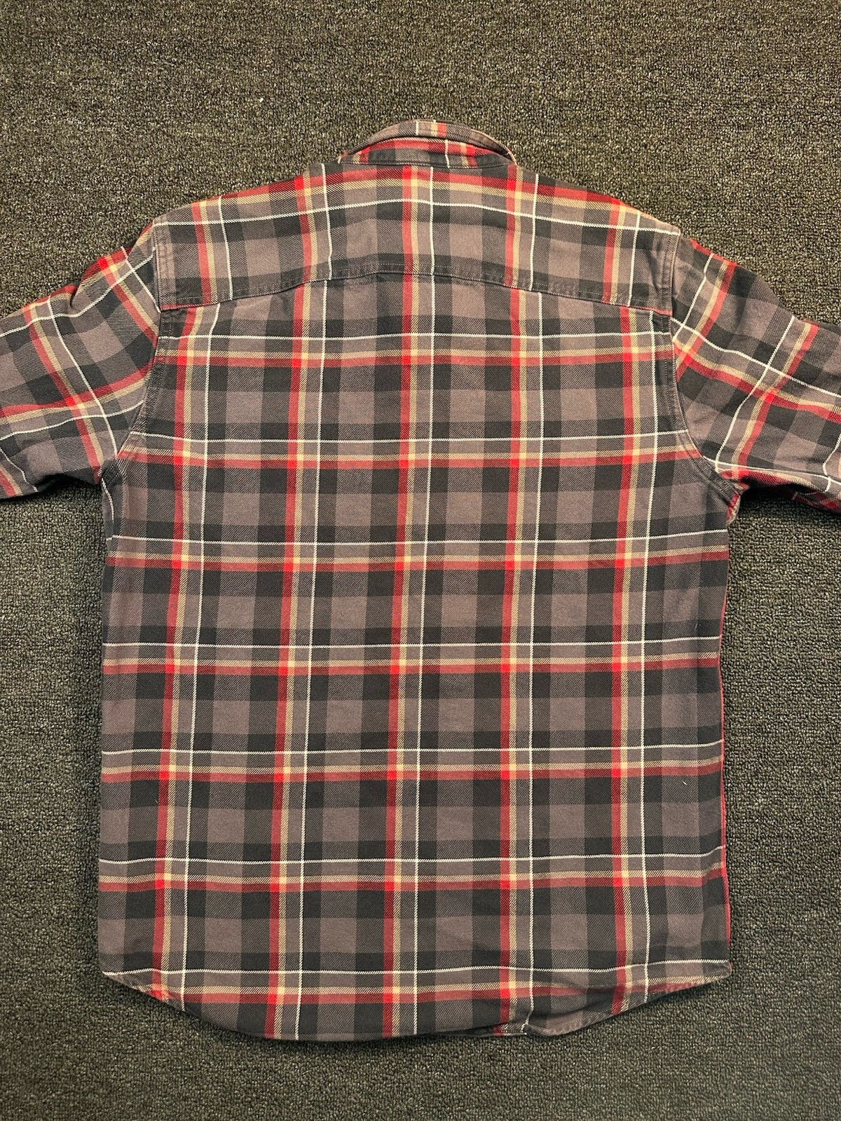 Timberland Men’s L Regular Fit Plaid Flannel Heavy Cotton Button-Up