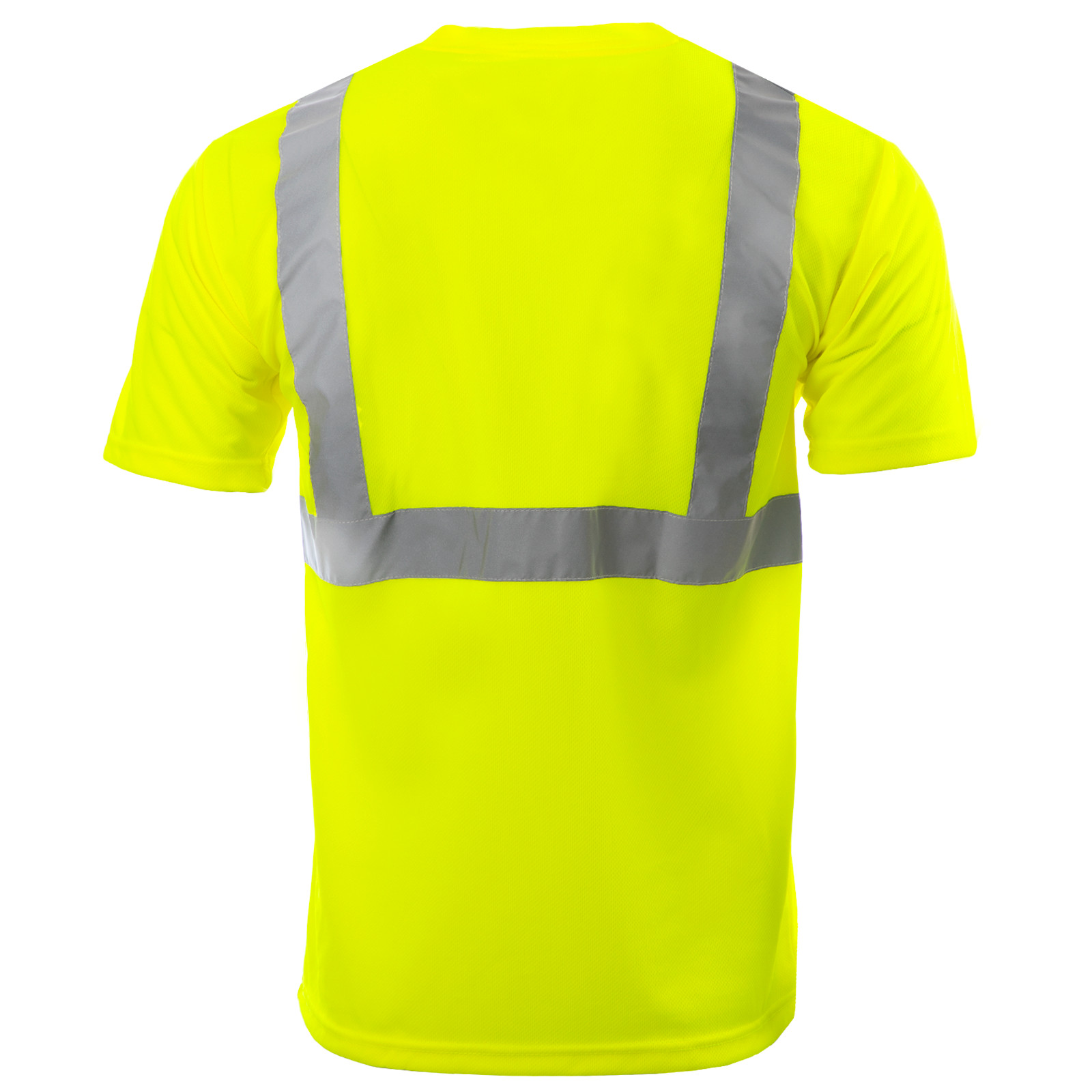Hi Vis T Shirt ANSI Class II Reflective Safety Lime Short Sleeve HIGH VISIBILITY