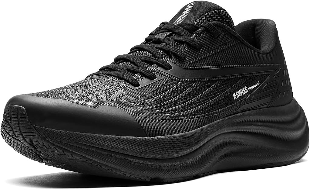 K-Swiss Men’s Shadx Leather Walking Running Shoes Weather Ready 40mm Heel