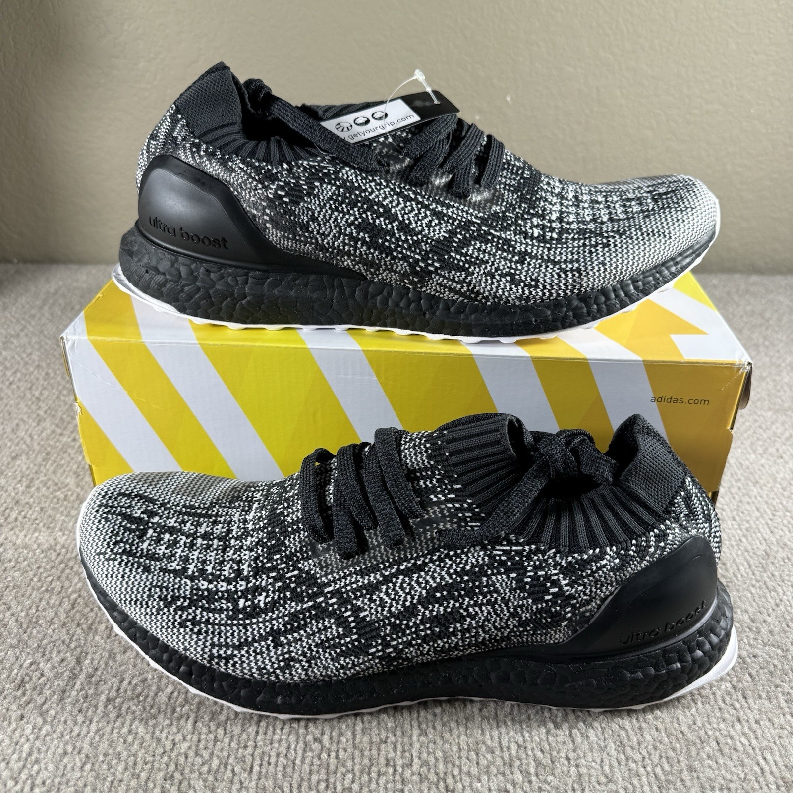 Adidas UltraBoost Uncaged “Oreo” Black/Grey/White/Sneakers Mens 10.5 Black White