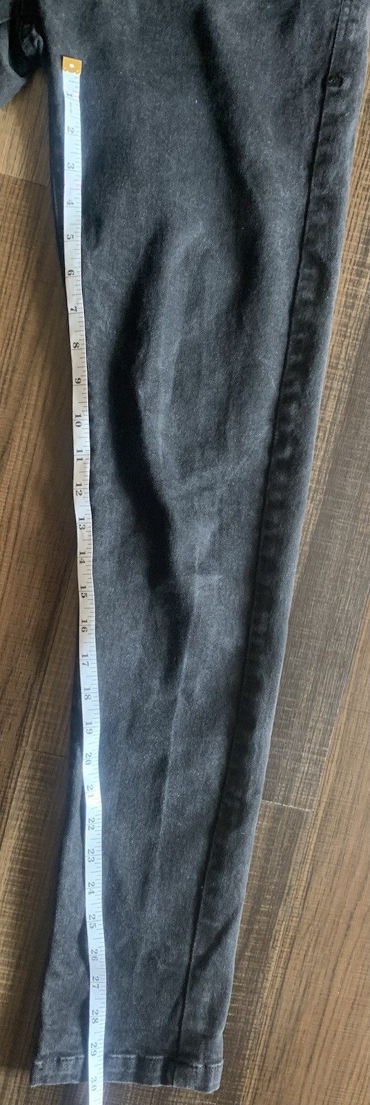 Le Breve Men Black Skinny Jeans Denim 32×30 Stretch Slim Excellent Condition