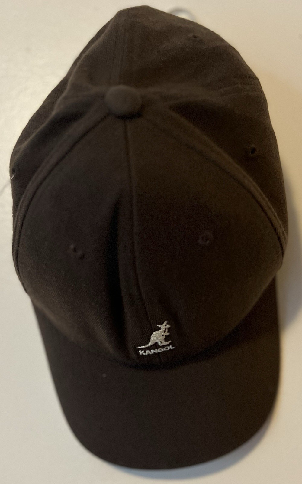 Kangol Wool Flexfit Baseball Hat Mens Size L XL Brown Streetwear Kangaroo Cap