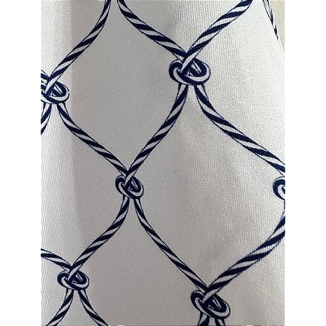 Ana Clare Active Womens XS Skort White Navy Rope Print Nautical Vacation Golf