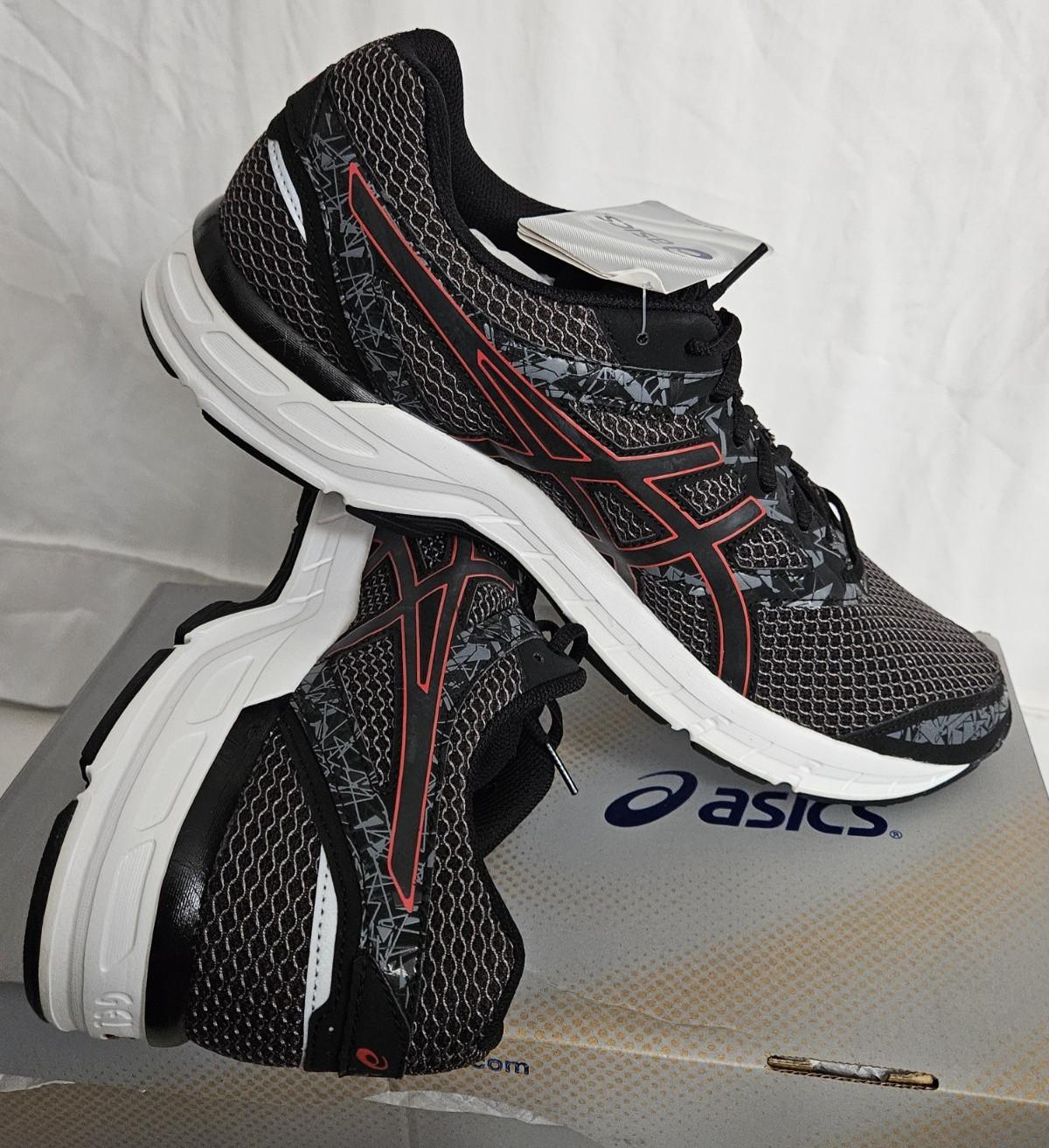 Asics Gel-EXCITE Mens Size 13 Athletic Running Shoes Sneakers T6E3N BLACK NEW
