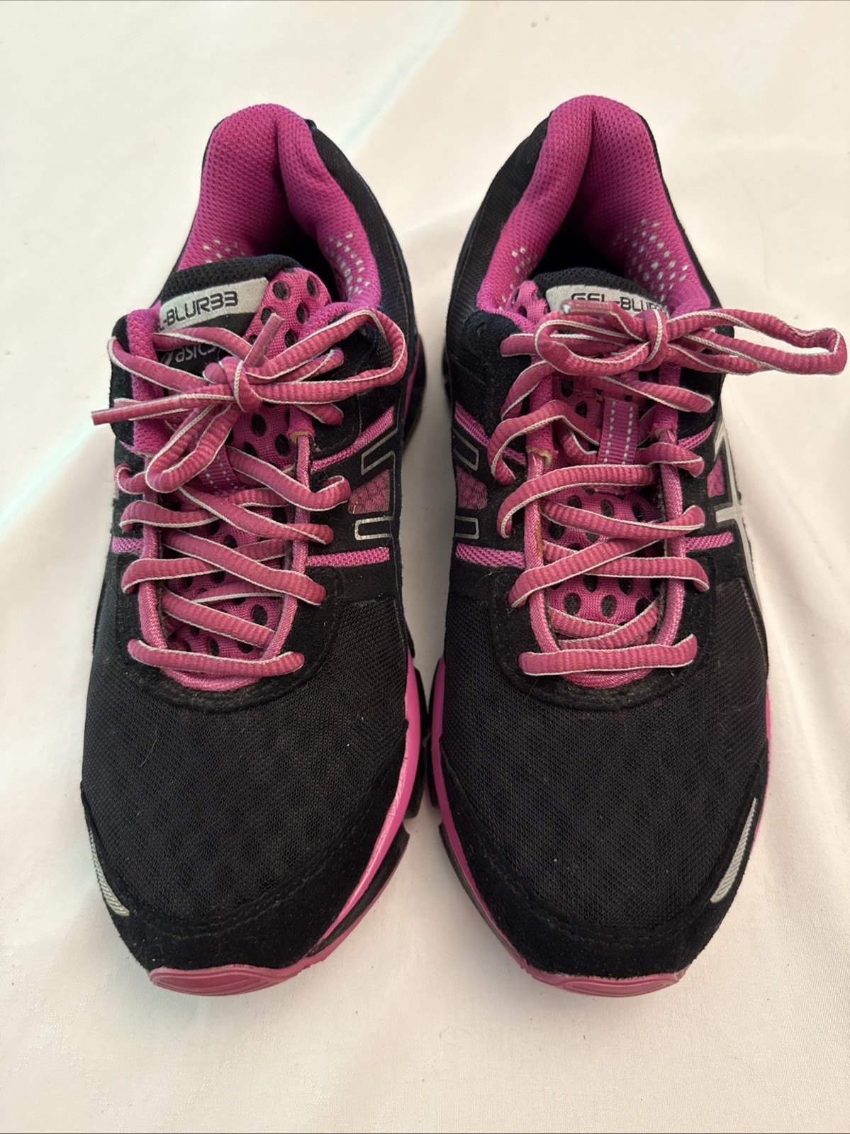 ❤️ASICS Gel-Blur33 Women’s Size 6.5 Black Magenta Running Shoes T1H8N F580811