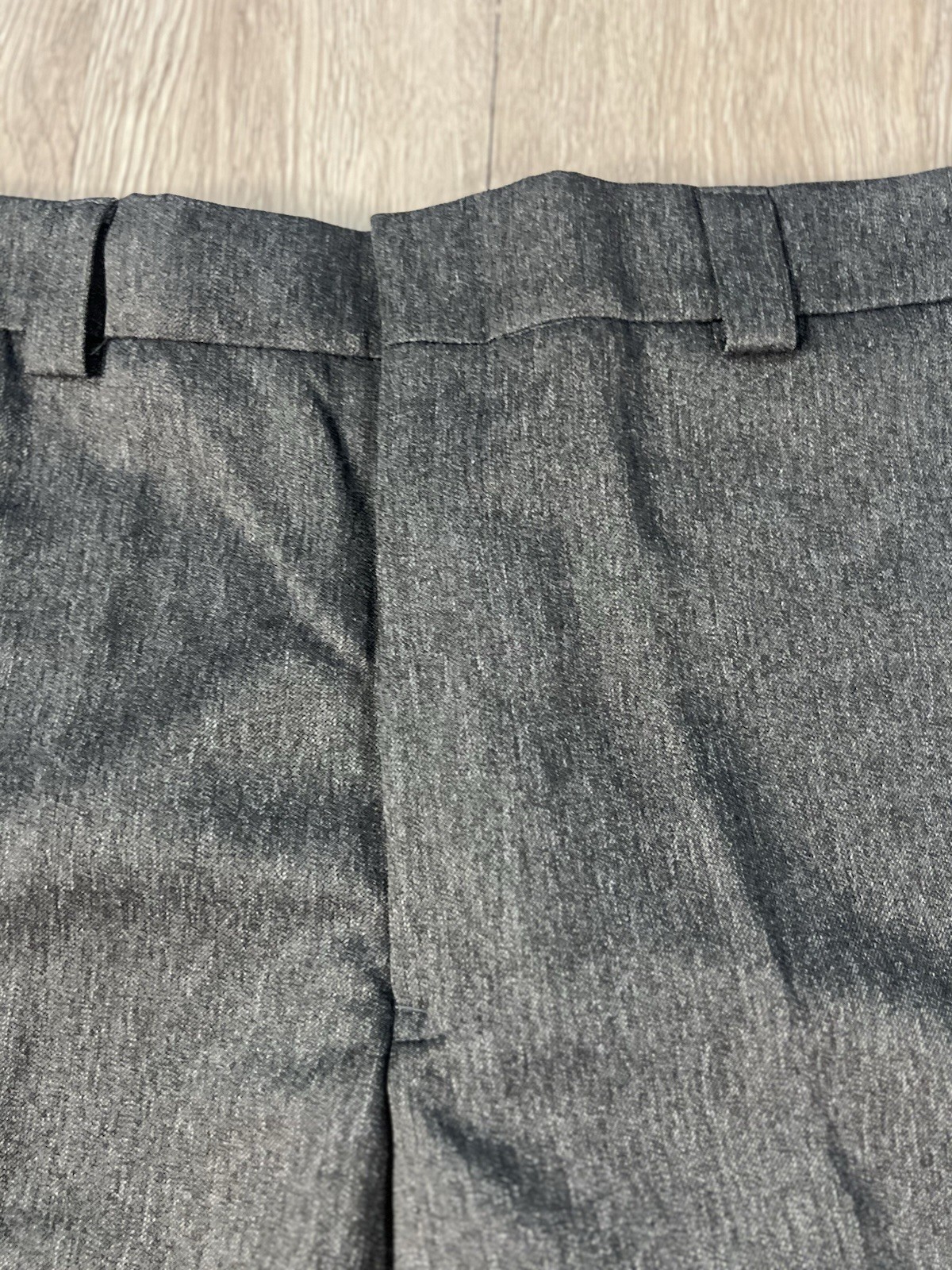 New Blauer Lonestar 8651 Serge Trouser Size 46 Reg Gray Heath Black Stripe New