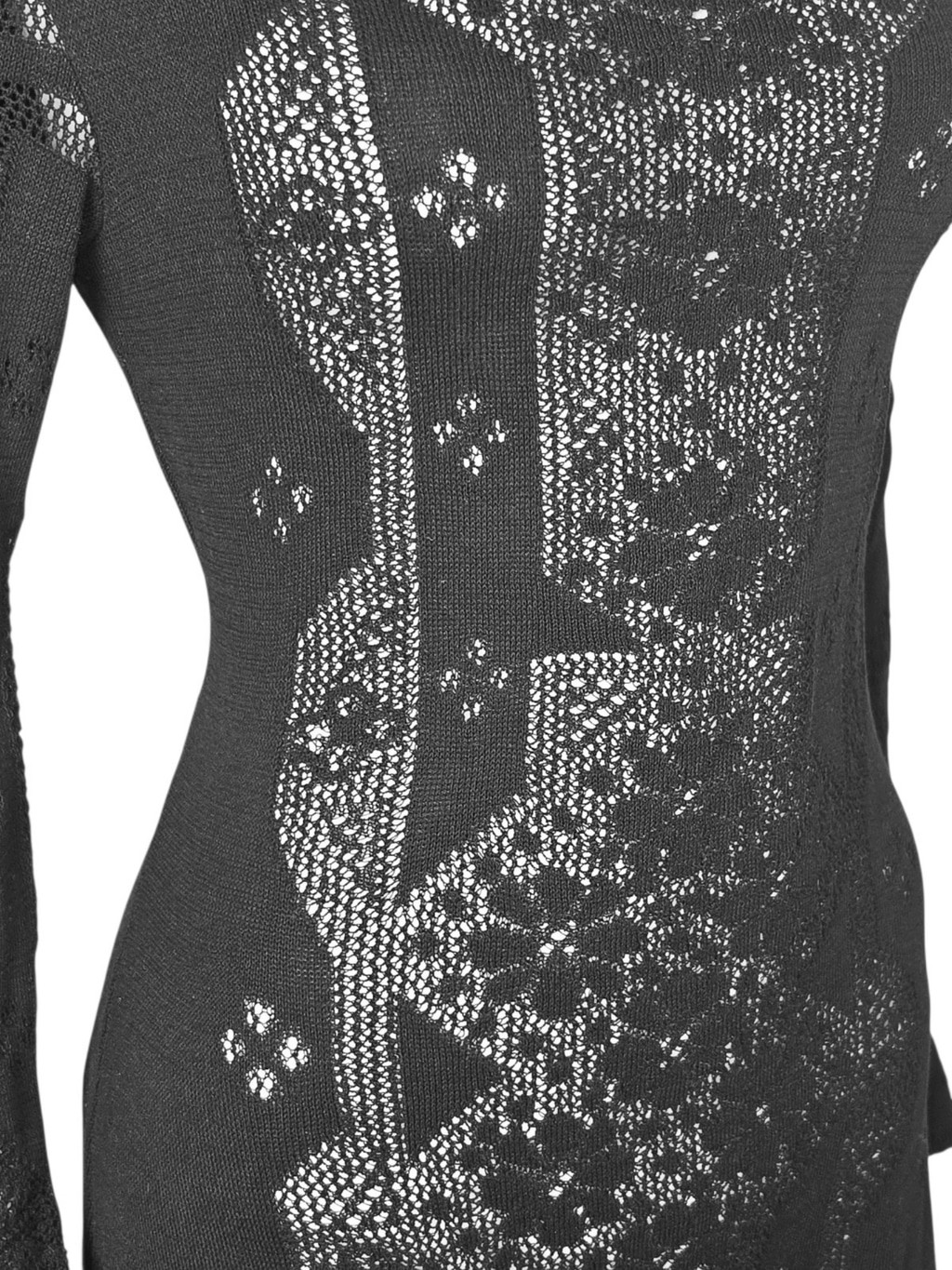 NWT $1250 ALBERTA FERRETTI Long Sleeve Jumpsuit Black IT 40 US 4 see description