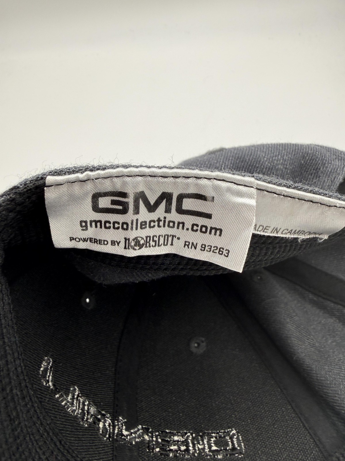 GMC Denali Hat Cap Baseball Strap Back Gray Mens One Size Twill Embroidered Logo