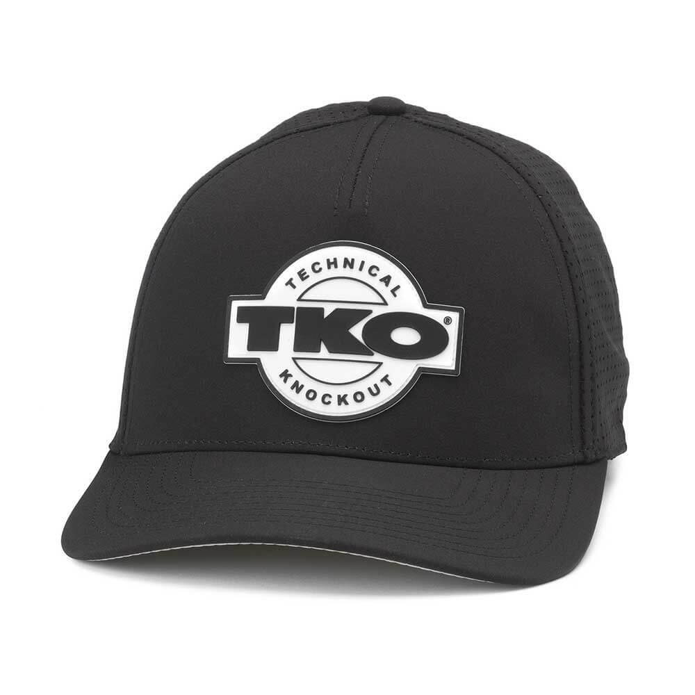 TKO Strength & Performance Hats: Black/White Cooling Mesh PVC Patch Hat | Workou