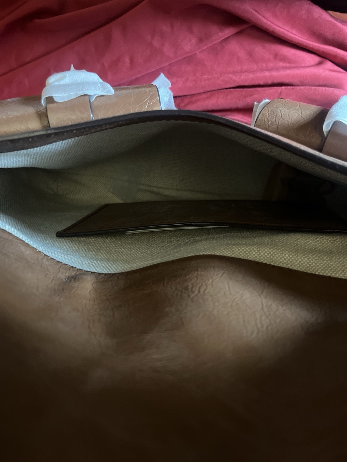 Michael Kors Hamilton Light Brown Saffiano Leather Satchel/messenger Bag