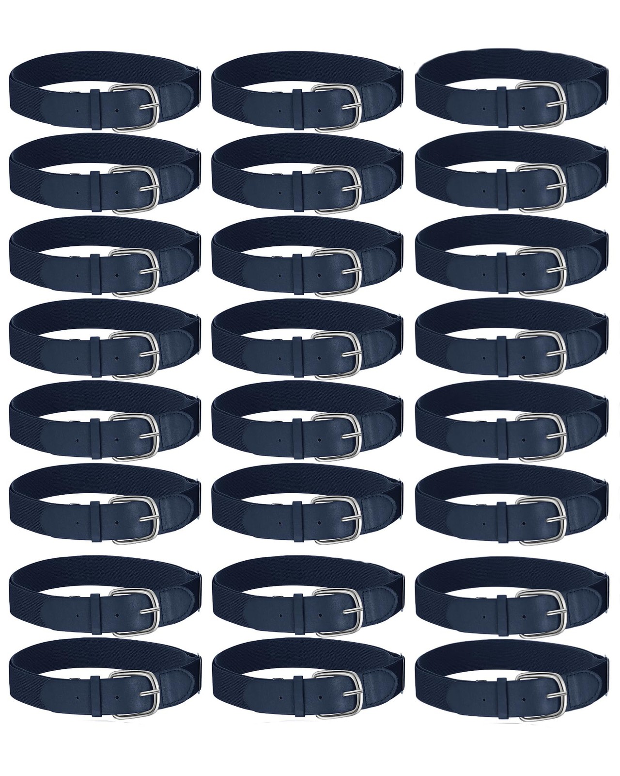 24 Pcs Baseball/softball Belts Bulk, Stretch Youth & Adult Sizes Adjustable, …