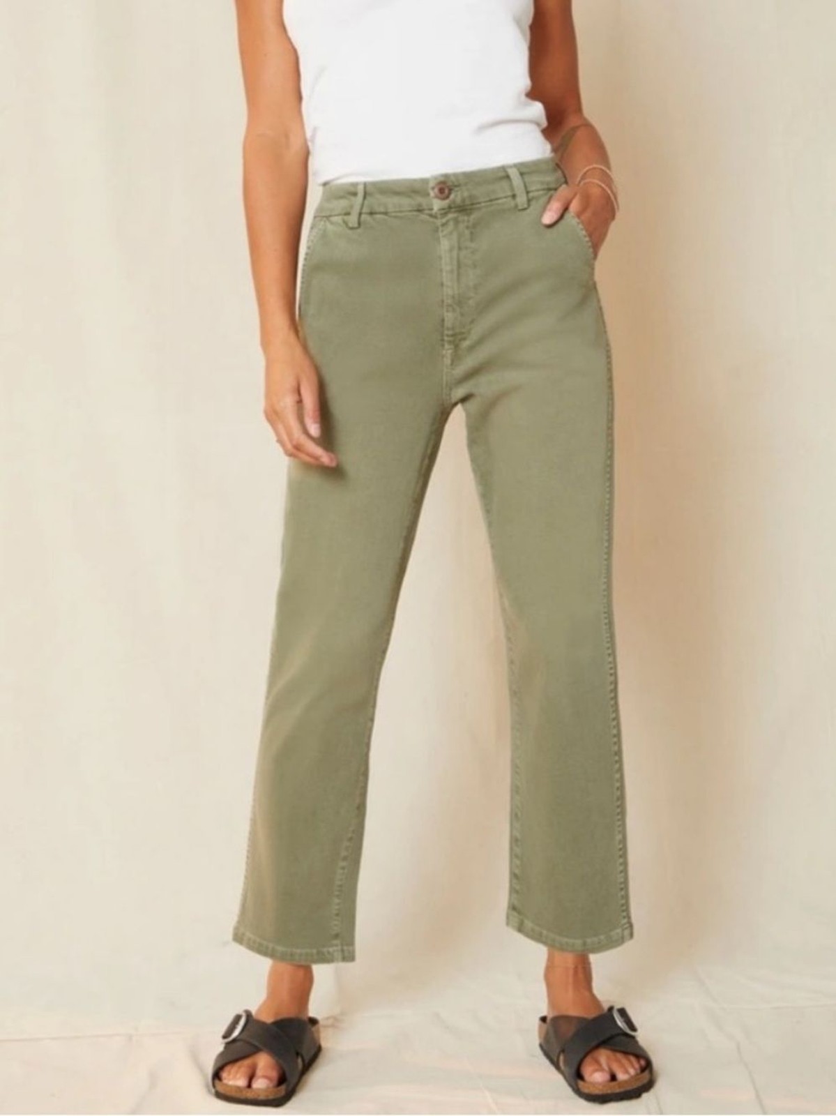 AMO Easy Trouser Pants in surplus green size 30