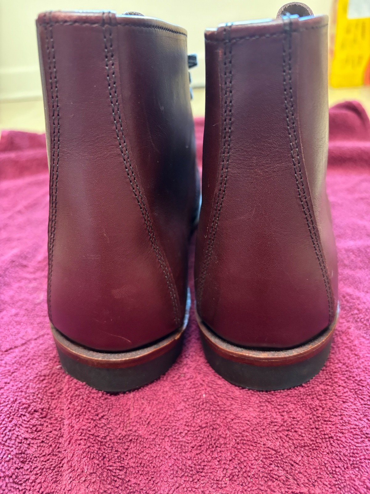 Red Wing Heritage Sheldon 9072 Black Cherry Leather Boots USA Sz 11 D