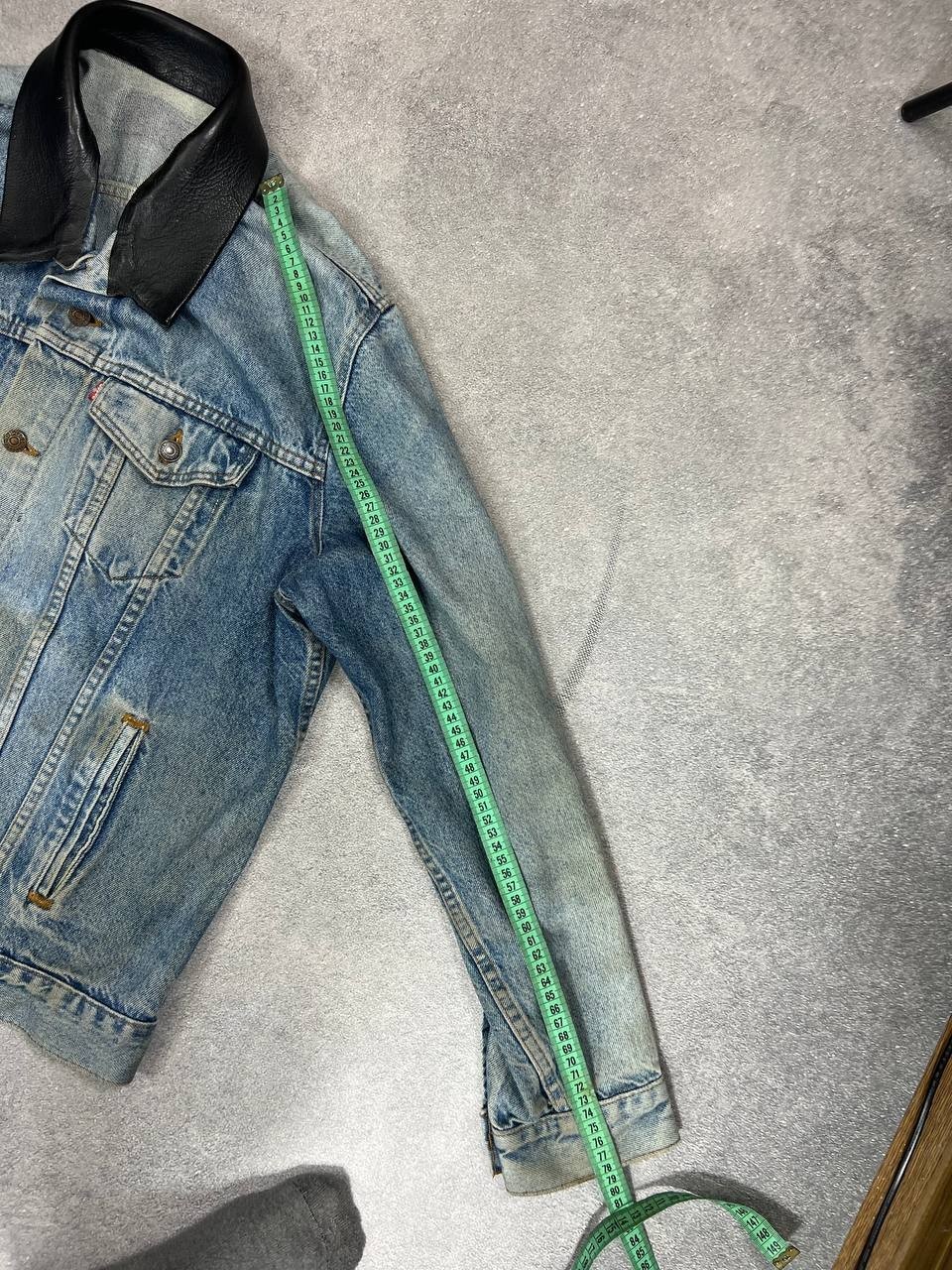 VTG Japanese Streetwear Y2K Style Washed Levis Jeans Zip Jacket 90s