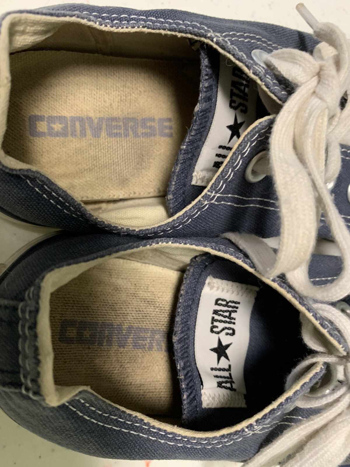 Converse Chuck Taylor All Star Low Navy/White M9697 Men 5 Women 7 Preowned