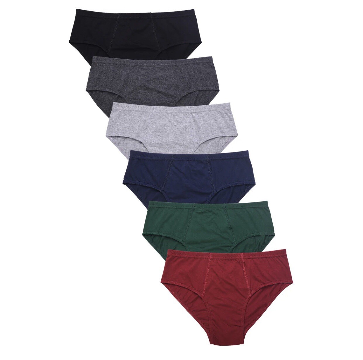 Knocker Men Cotton Bikini Brief Underwear6/ Pack 12/ Pack Low Rise Stretch