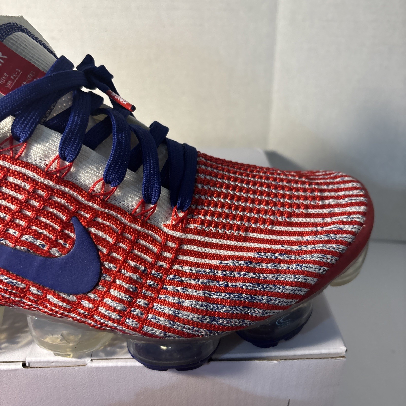 Nike Air Vapormax Flyknit 3.0 Team USA Running Shoes (CW5585-100) Men’s Size 12