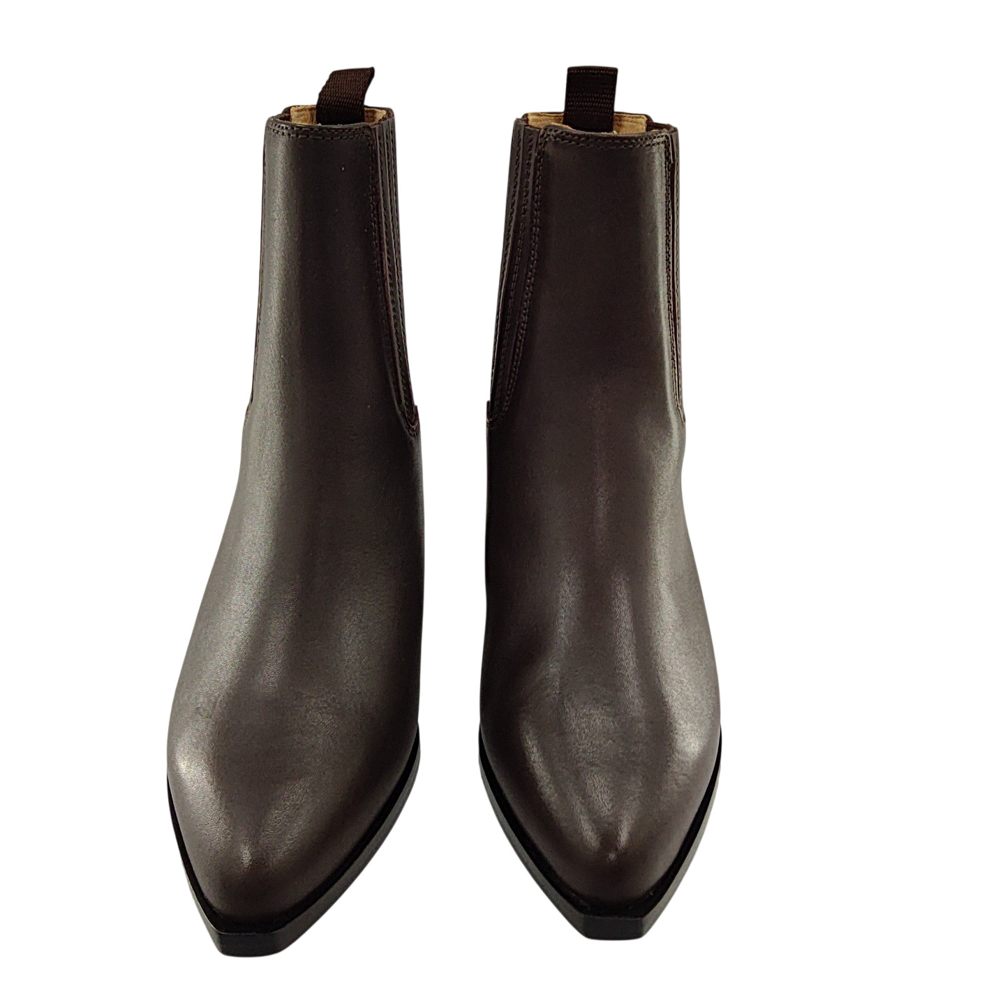Quince Women Italian Leather Western Chelsea Ankle Boot Coffee Bean Shoes 8