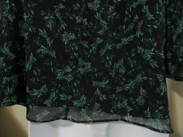 A.N.A. Convertible Top – Wear 2 Ways Black/Green/Silver 100% Polyester LARGE