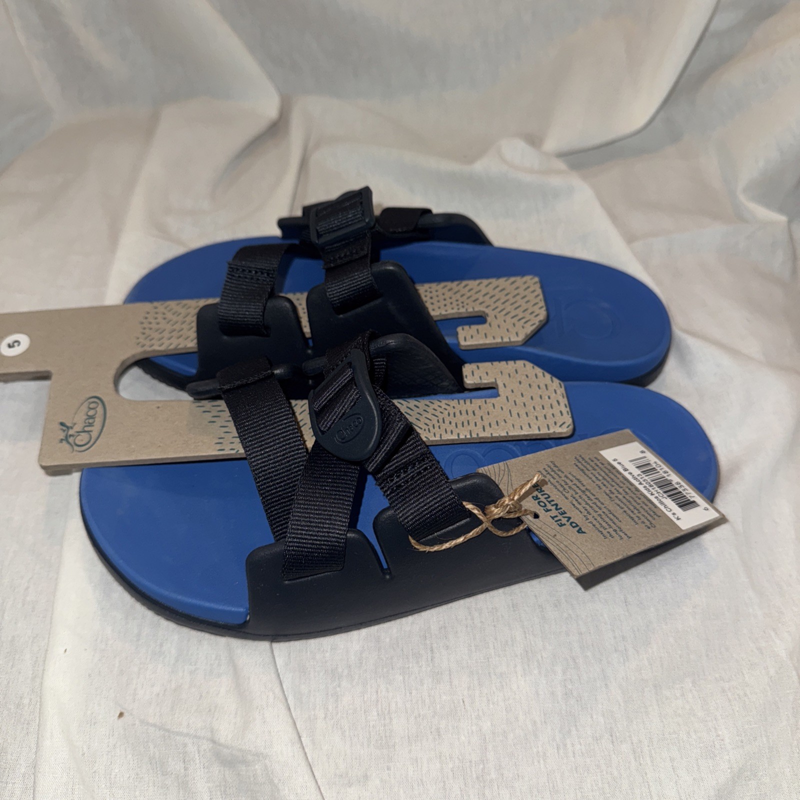 Chaco Unisex Big Kid CHILLOS Sandal, Active Blue, Sz 5, NWT