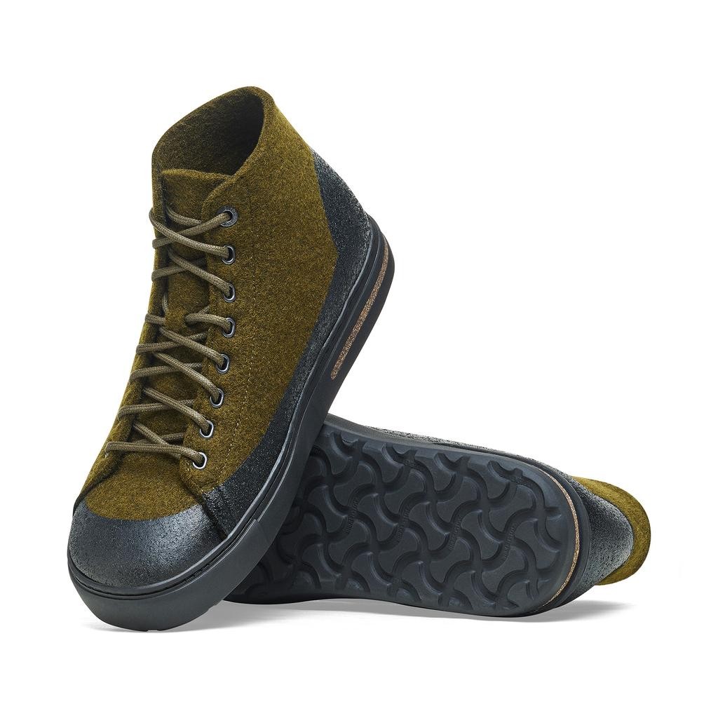 BIRKENSTOCK BEND MID DIP MEN TROPIC GREEN HIGH-TOP FELT SNEAKERS REGULAR/WIDE WI