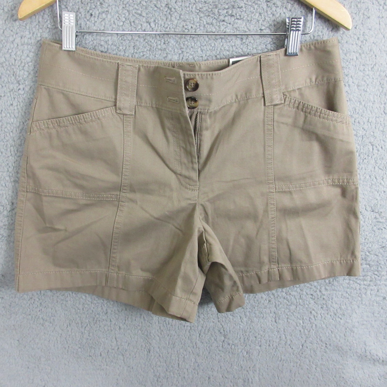 Ann Taylor Shorts Womens 8 Brown Signature Fit Just Below Waist NWT